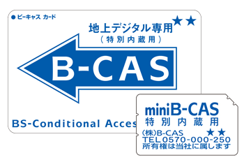 一般向けカード B Cas ビーキャス